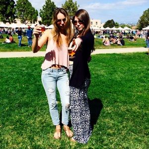 Ralph Lauren patterned wide leg pants